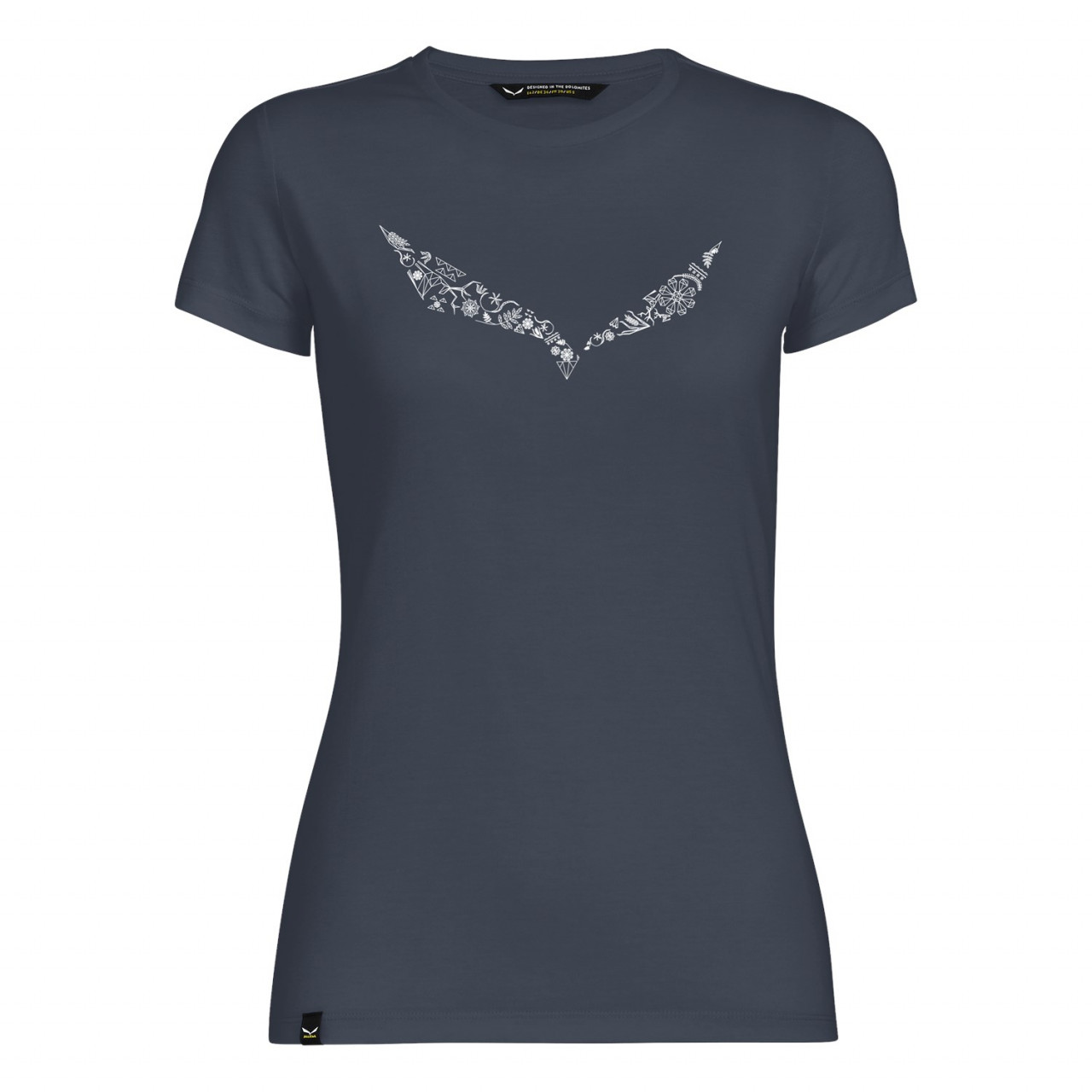 Camisetas Mujer Chile - Salewa Solidlogo Dri-Release® - Azules/Azul Marino - LNRX-92816